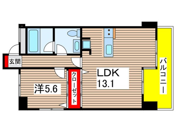 コナビレッジ２号棟の物件間取画像